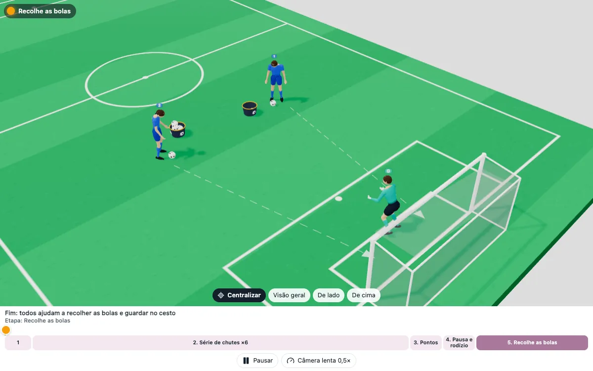 Exercício em 3D: Reflexo rápido