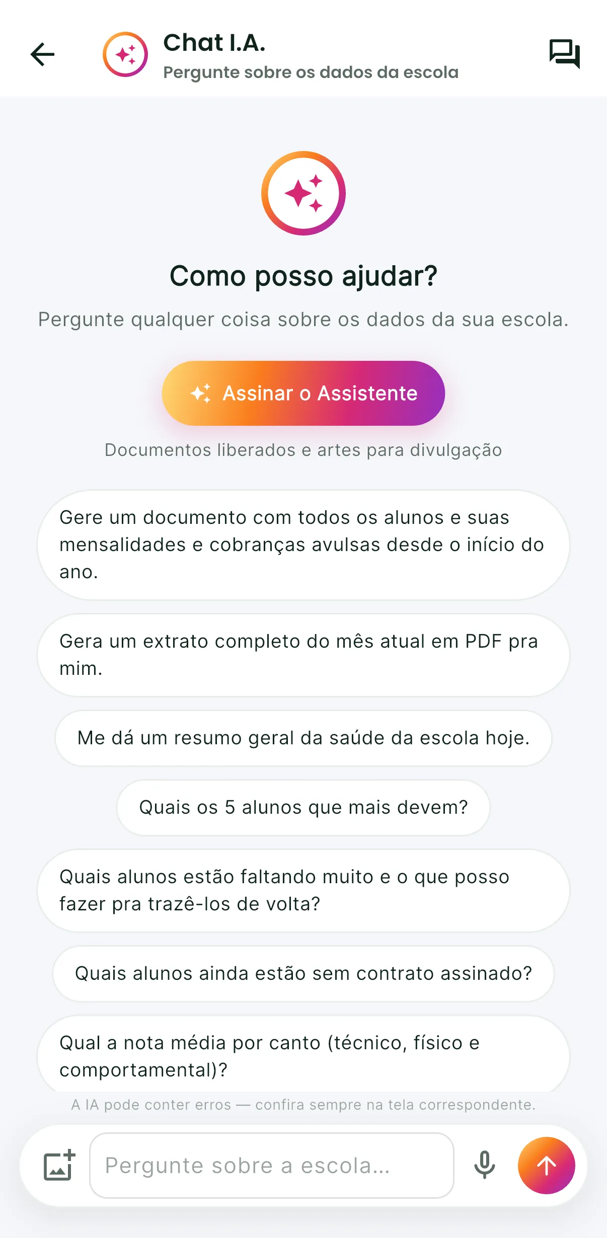 Assistente de IA — print do AppFUT