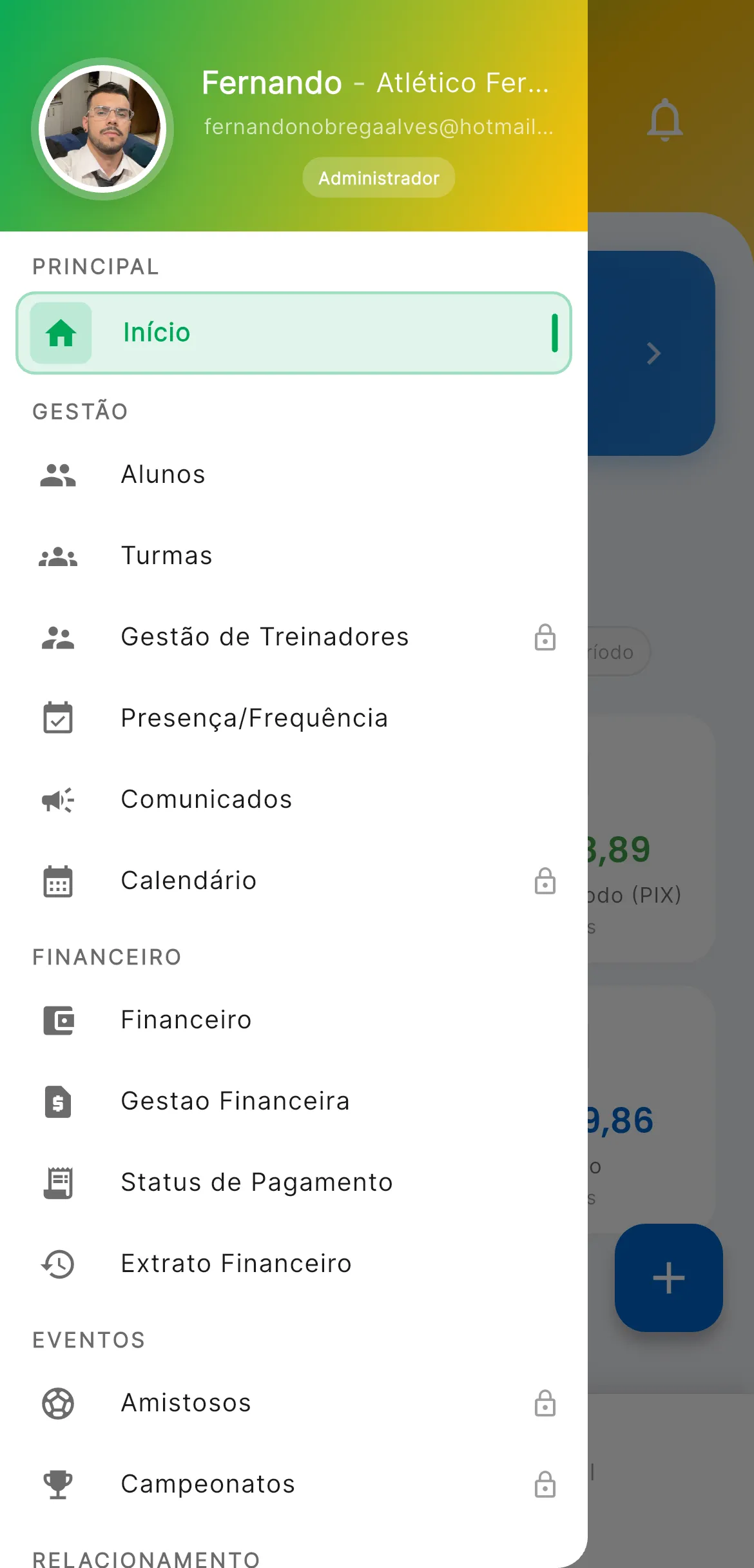 Campeonatos e Amistosos no AppFUT