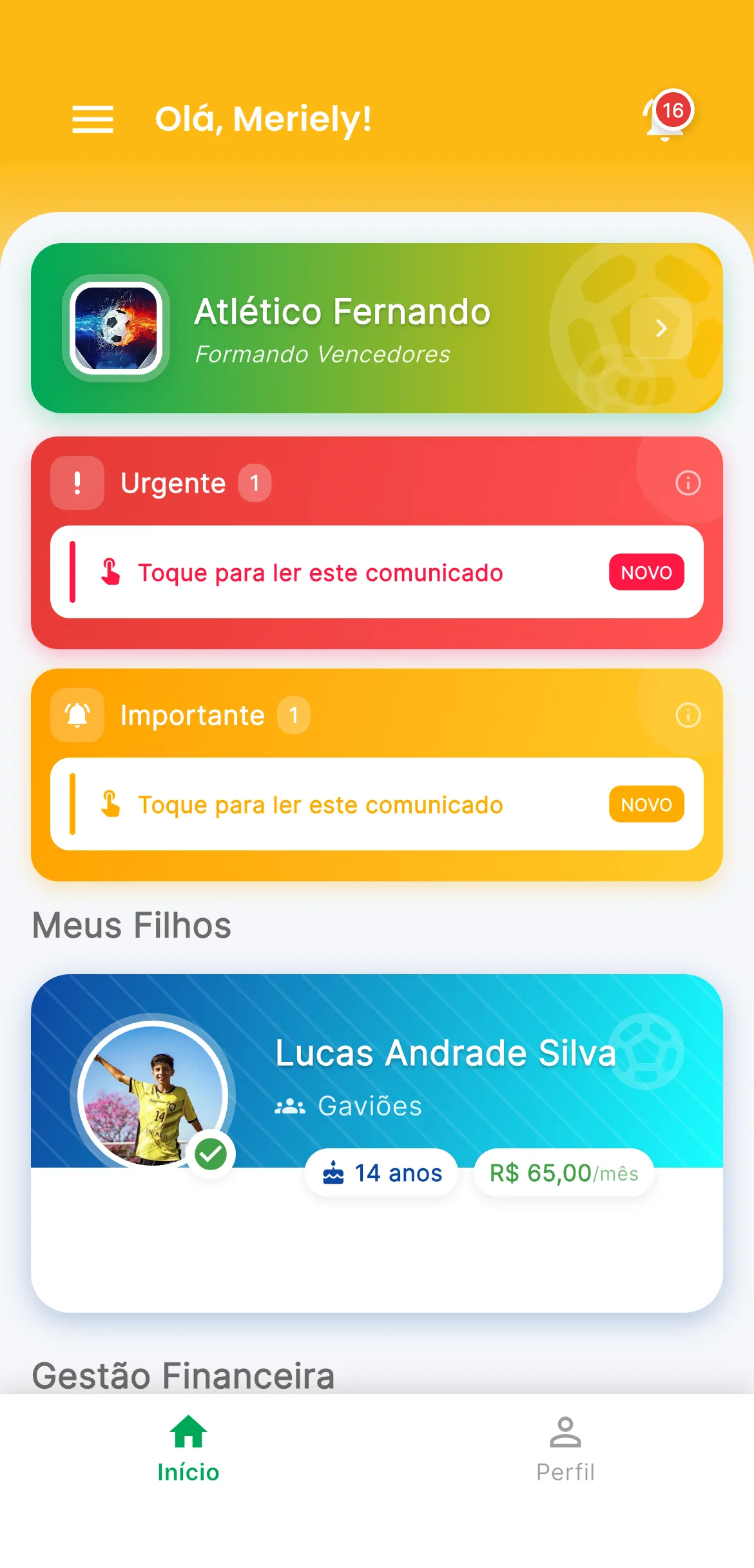 App para Pais - AppFUT